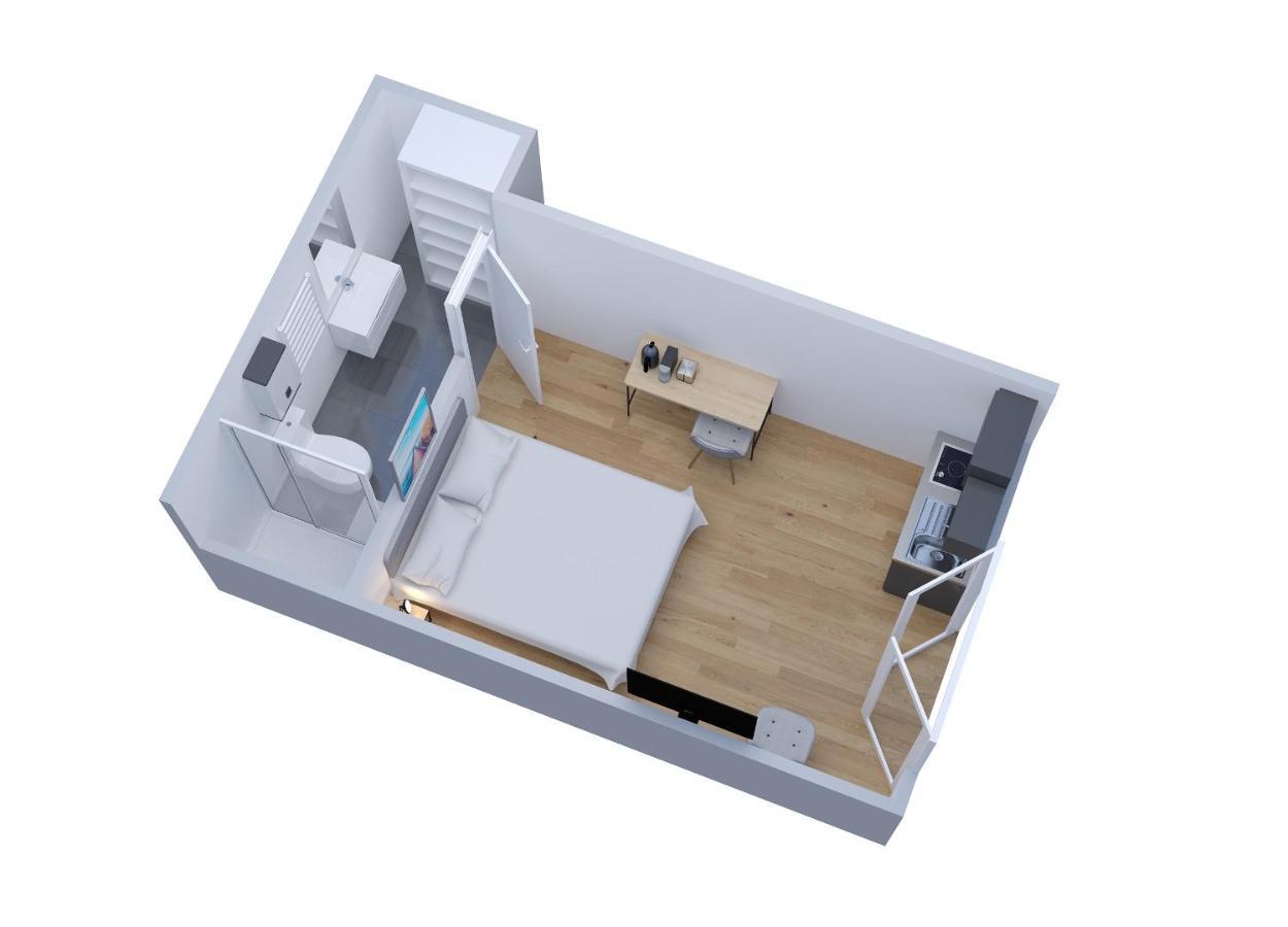 Residence Duguay - Centre Ville - Porte B - Appartements Tout Confort - Neuf - Nouveau Lorient Esterno foto